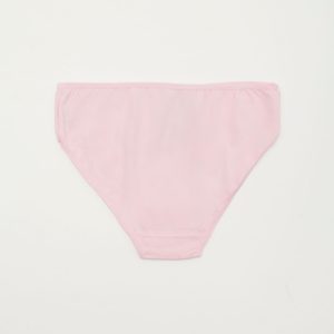 Pink briefs for girl with print