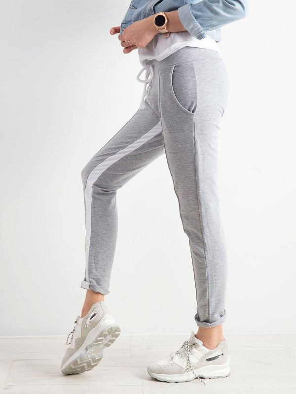 Grey sweatpants for women