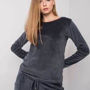 Graphite velour set Clarisa RUE PARIS