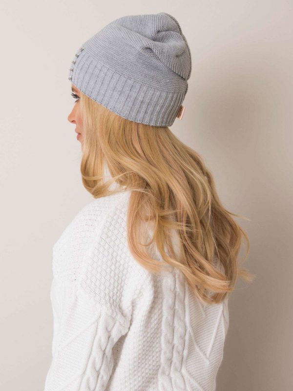 Grey women's hat RUE PARIS