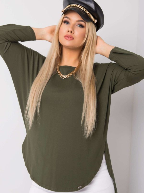 Khaki blouse Reina