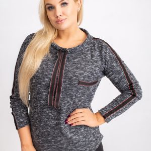 Diaz Plus Size Graphite Blouse