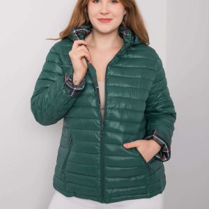 Dark Green Plus Size Irfane Reversible Jacket