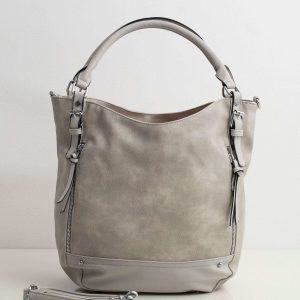 Grey women's city bag