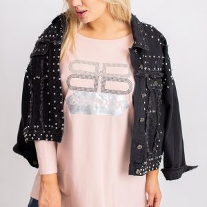 Dirty pink plus size blouse Bonjour