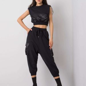 Juana RUE PARIS black casual set