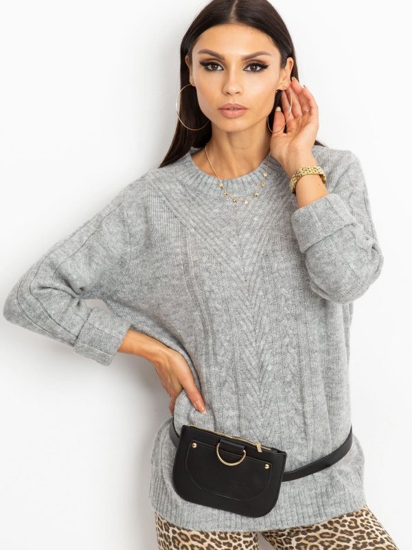 RUE PARIS Grey jumper Marion