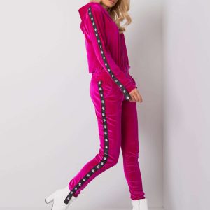 Fuchsia velour set Arcelia