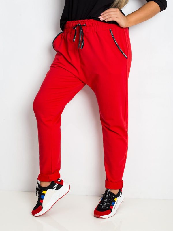 Red Savage Plus Size Pants