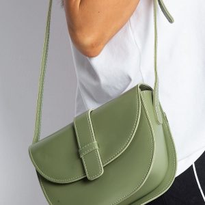 Green small city handbag