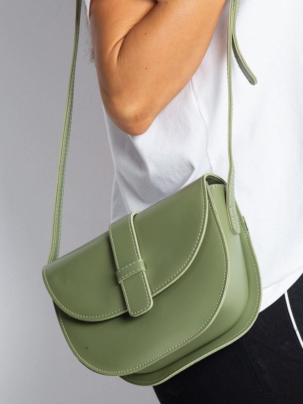 Green small city handbag