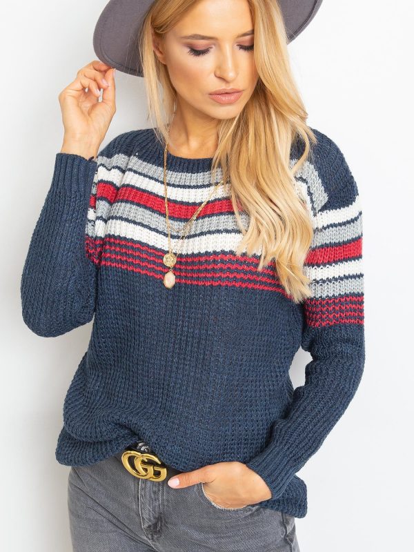 Attitiude navy blue sweater