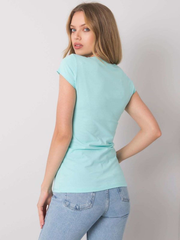 Light blue T-shirt with Haley applique