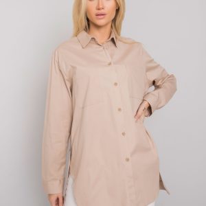 Beige shirt with slits Amersham