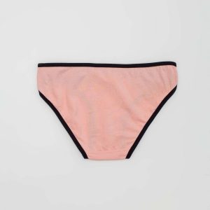 Black and pink print women's panties