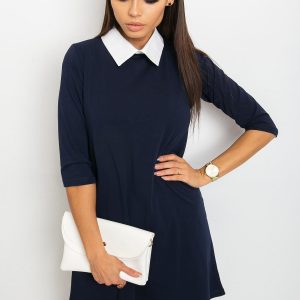 Navy Blue Poppy Dress