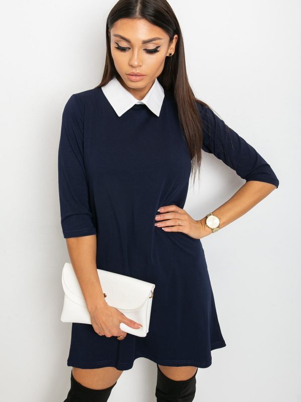 Navy Blue Poppy Dress