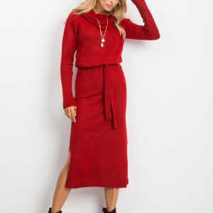 RUE PARIS Red dress Peace