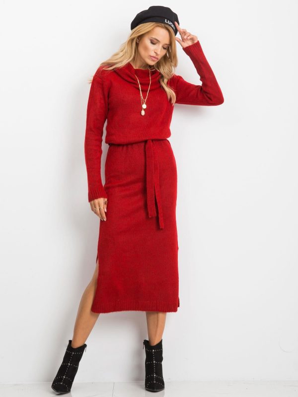 RUE PARIS Red dress Peace