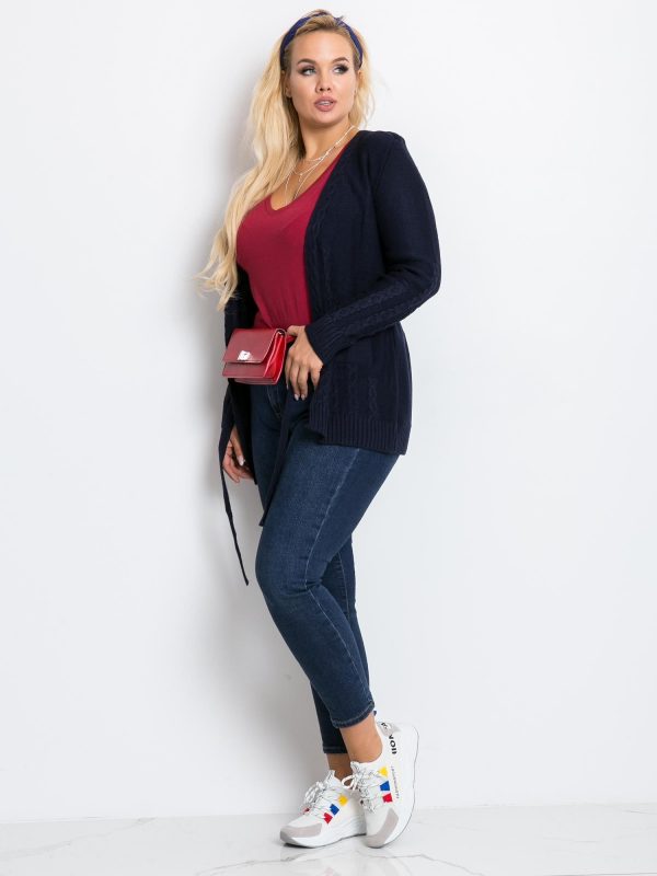 Navy blue plus size sweater Vibe