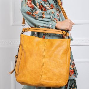 Mustard eco-leather bag