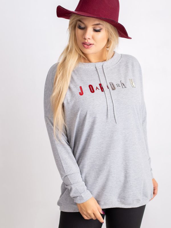 Grey plus size sweatshirt Madison