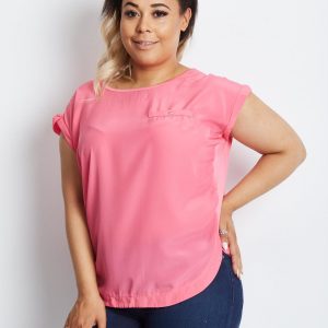 Pink plus size blouse Eponymous