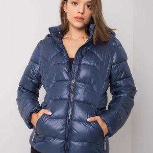 Ashlyn Dark Blue Quilted Jacket