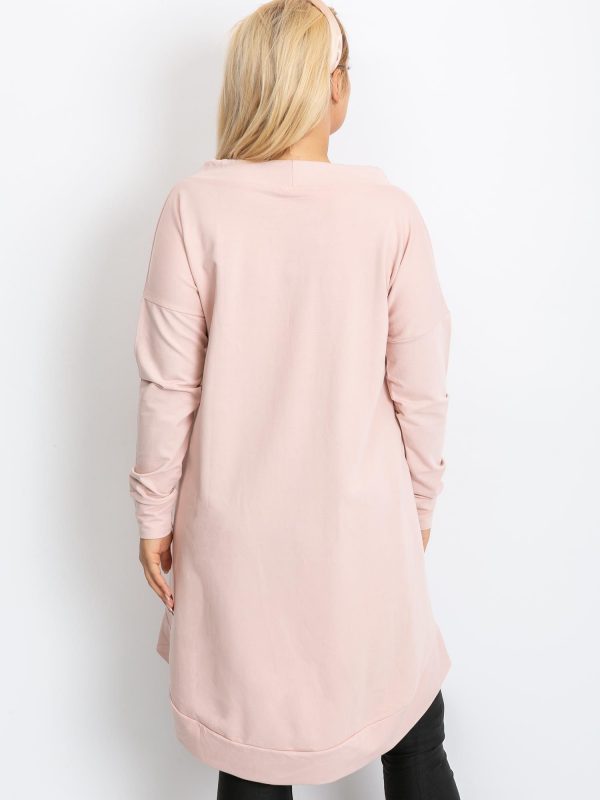 Dirty pink tunic plus size Shock