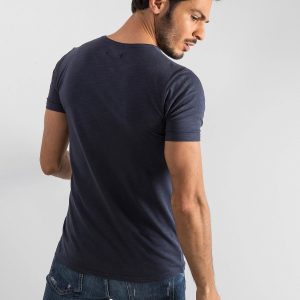 Navy blue t-shirt for men in cacti