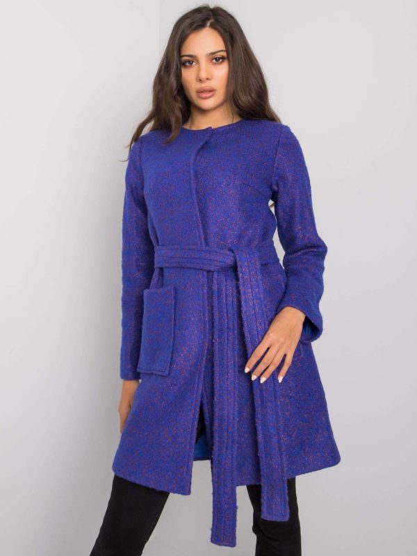 Blue coat with Chandrique belt