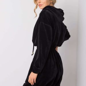 Black velour dress Malory RUE PARIS