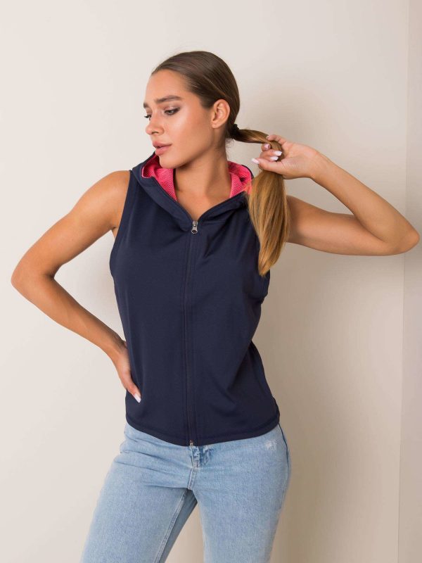 Navy blue vest Rebecca FOR FITNESS