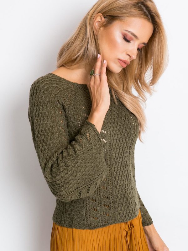 Khaki sweater Natasha