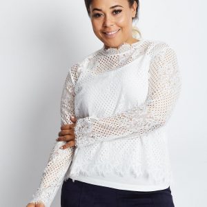 White blouse plus size Endurance