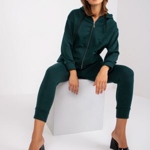 Dark green sweatshirt set with croydon sweatshirt