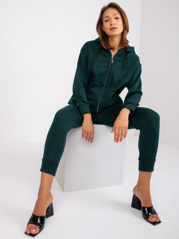 Dark green sweatshirt set with croydon sweatshirt