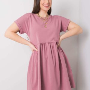 Dirty Pink Cotton Plus Size Molly Dress