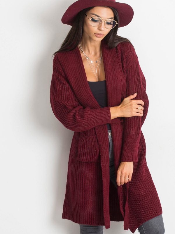 RUE PARIS Burgundy Miracle sweater