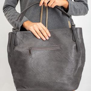 Dark Grey Shopper Bag