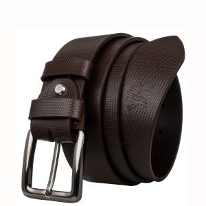 Mens Genuine Leather Brown Strap