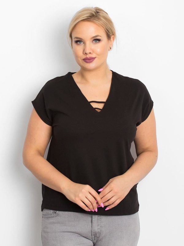 Black T-shirt plus size Darlyne