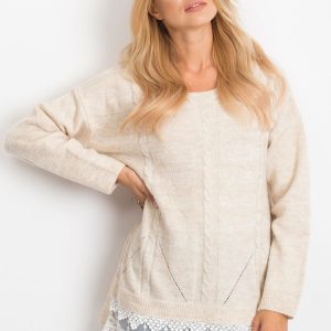 RUE PARIS Light Beige Sweater World