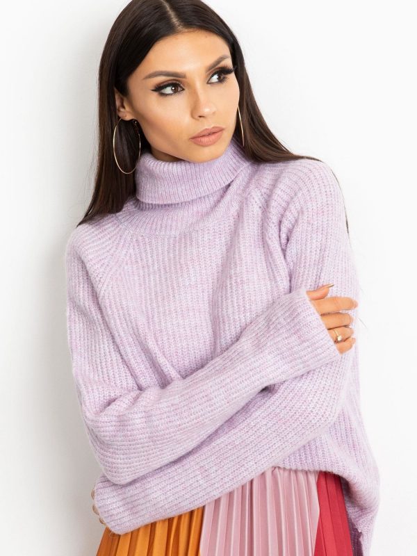 RUE PARIS Purple Sweater Morning