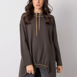 Lexie's dark khaki blouse