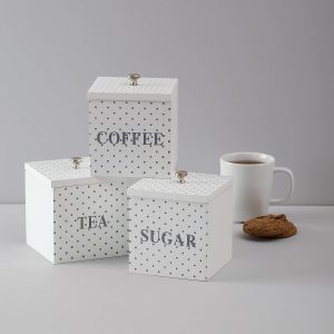 White Kitchen Container Set