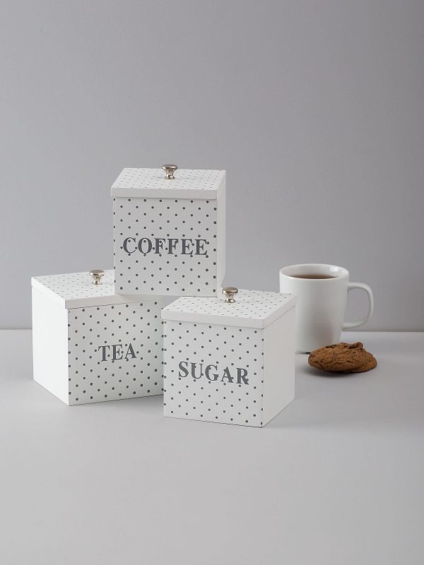 White Kitchen Container Set