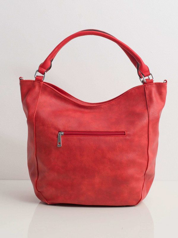 Red women's city bag