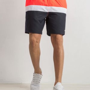 Coral-Navy Grateful Men's Shorts