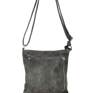 Dark Grey Eco Leather Handbag